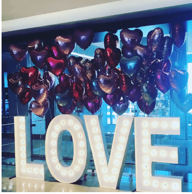 4ft 'LOVE' LED Letters | Light Up Letters London | Wedding Hire ...