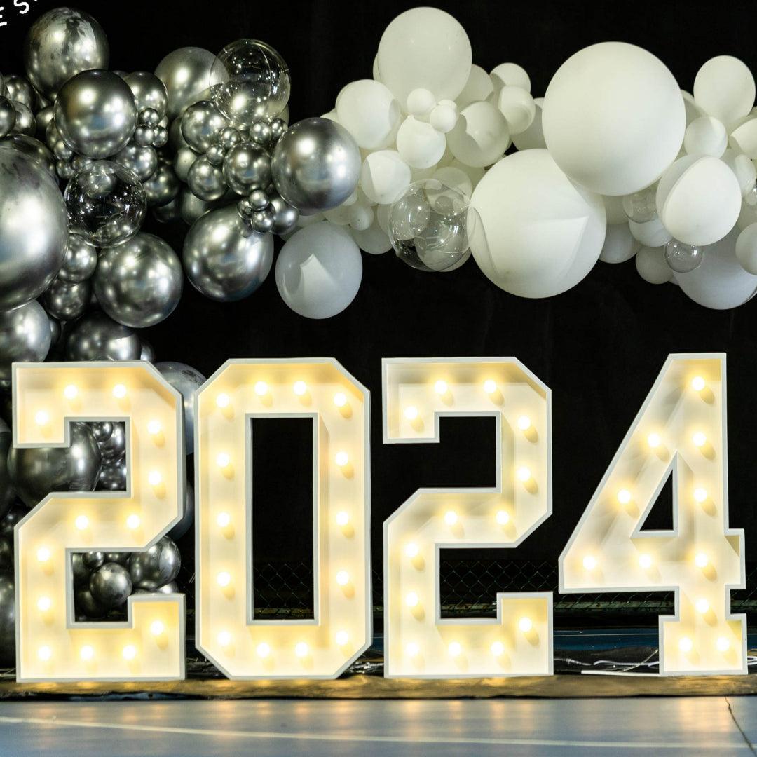 4ft LED Light Up Numbers 0-9 in Bright White For Sale UK – Letter Hire ...
