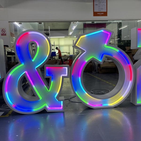 Led Numberd Letters 4ft Light Up Number & Letter LED Strip Light for Sale UK – Letter Hire ...